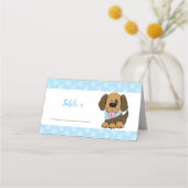 Carte De Placement Belle table Buffet Chien Chien Chien Brown (Devant)