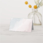 Carte De Placement belle végétation fleurie rose bleu (Dos)