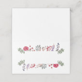 Carte De Placement Berries et Feuilles d'hiver (Extérieur déplié)