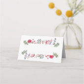 Carte De Placement Berries et Feuilles d'hiver (Devant)