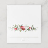 Carte De Placement Berry | Carte de Mariage de Noël (Extérieur déplié)