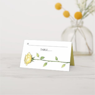 Carte De Placement Beurre fleurs rose jaune rose escorte fleurie roma