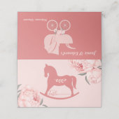 Carte De Placement Bienvenue Petite Dame Blush Peony Rose (Extérieur déplié)