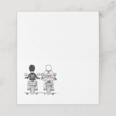 Carte De Placement Biker Motorcycle Wedding  (Extérieur déplié)