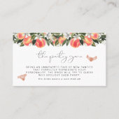 Carte De Placement Billet de jeu SAVANNAH Peach Bachelorette Panty (Devant)