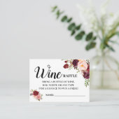 Carte De Placement Billet de tirage de vin français espagnol (Debout devant)