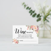 Carte De Placement Billet de tirage de vin français espagnol (Debout devant)