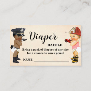 Carte De Placement Billet de tombola de couche pour bébé Little Recru