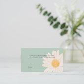 Carte De Placement Billet Petit Baby shower Daisy Raffle (Debout devant)