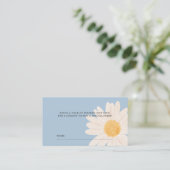 Carte De Placement Billet Petit Baby shower Daisy Raffle (Debout devant)