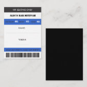 Carte De Placement Billet Retro Baseball à thème VIP Siège (Devant / Derrière)