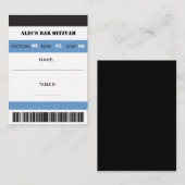 Carte De Placement Billet Retro Baseball à thème VIP Siège vierge (Devant / Derrière)