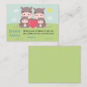 Carte De Placement Billets de rabat Hippo Diaper (Devant / Derrière)