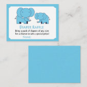 Carte De Placement Billets de roussettes Blue éléphant (Devant / Derrière)
