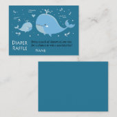 Carte De Placement Billets de roussettes Blue Whale Diaper (Devant / Derrière)