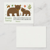 Carte De Placement Billets de rousseur de couches d'ours (Devant / Derrière)