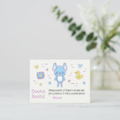 Carte De Placement Billets de rousseur de lapin bleu (Debout devant)