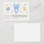 Carte De Placement Billets de rousseur de lapin bleu (Devant / Derrière)
