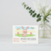Carte De Placement Billets de rousseur de lapin rose (Debout devant)