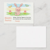 Carte De Placement Billets de rousseur de lapin rose (Devant / Derrière)