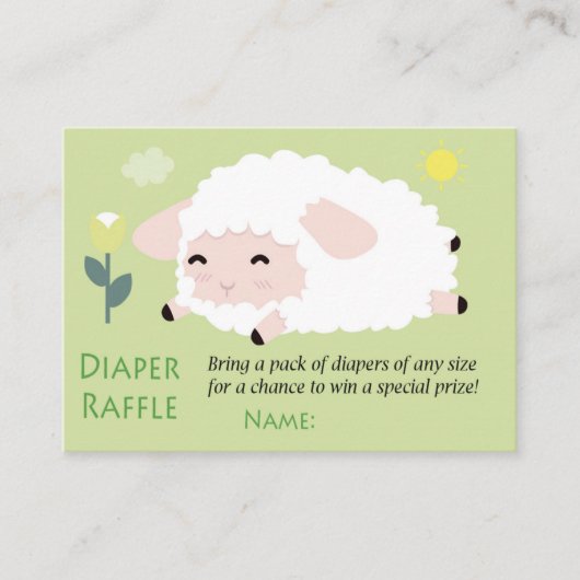 Carte De Placement Billets de rousseur Little Lamb (Devant)