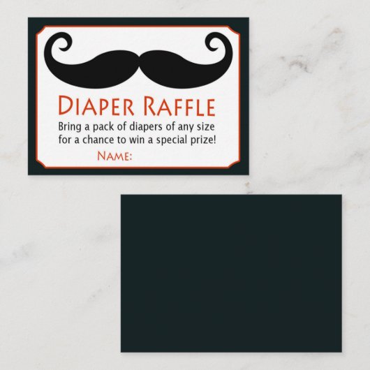 Carte De Placement Billets de rousseur Little Man Diaper (Devant / Derrière)