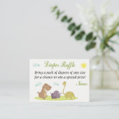 Carte De Placement Billets de tombola de couche dinosaure (Debout devant)