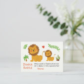 Carte De Placement Billets Lion Diaper Raffle (Debout devant)