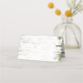 Carte De Placement Birch Tree Rustic Mariage (Devant)