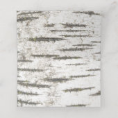 Carte De Placement Birch Tree Rustic Mariage (Intérieur déplié)