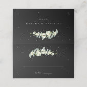 Carte De Placement Black Snowberry + Eucalyptus Mariage (Extérieur déplié)