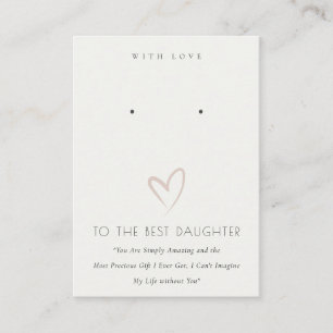 CARTE DE PLACEMENT BLANC COEUR MEILLEUR FILLE CADEAU DE RECHERCHE AFF