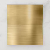 Carte De Placement Blanc et or Faux Feuille (Intérieur déplié)