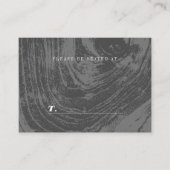 Carte De Placement Blanc Rustique Woodgrain Texture Mariage d'hiver (Devant)