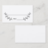 Carte De Placement Blank Rustic Laurels Kraft Mariage papier (Devant / Derrière)