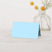 Carte De Placement Bleu Baby shower (Dos)