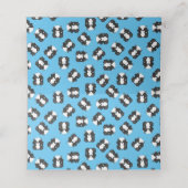 Carte De Placement Bleu Baby shower (Intérieur déplié)