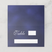 Carte De Placement Bleu blanc simple (Extérieur déplié)