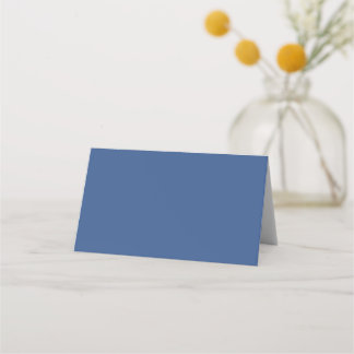 Carte De Placement Bleu Classique Uni Couleur Simple