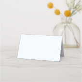 Carte De Placement Bleu Coquette Bow Eucalyptus Bébé Garçon (Dos)