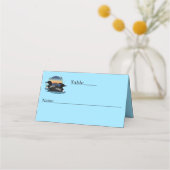 Carte De Placement Bleu couché de soleil (Devant)