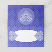 Carte De Placement Bleu de dentelle en céramique de Grèce (Extérieur déplié)