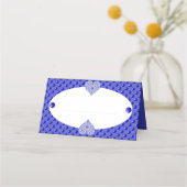 Carte De Placement Bleu de dentelle en céramique de Grèce (Devant)