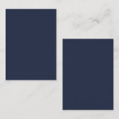 Carte De Placement Bleu marine (Devant / Derrière)