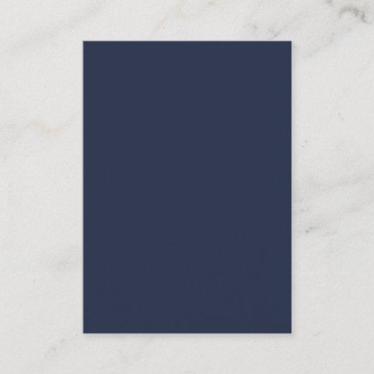 Carte De Placement Bleu marine (Devant)