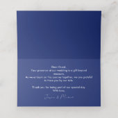 Carte De Placement Bleu marine à l'intérieur 💙 Cornflower Reverie (Intérieur déplié)