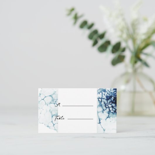 Carte De Placement Bleu Nautique Destination Mariage Appartement (Debout devant)