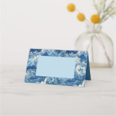 Carte De Placement Bleu océan brisant les vagues (Dos)