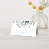 Carte De Placement Bleu Poussiéreux Moderne (Dos)