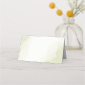 Carte De Placement bleu royal fleurs blanches vert feuille mariage (Dos)